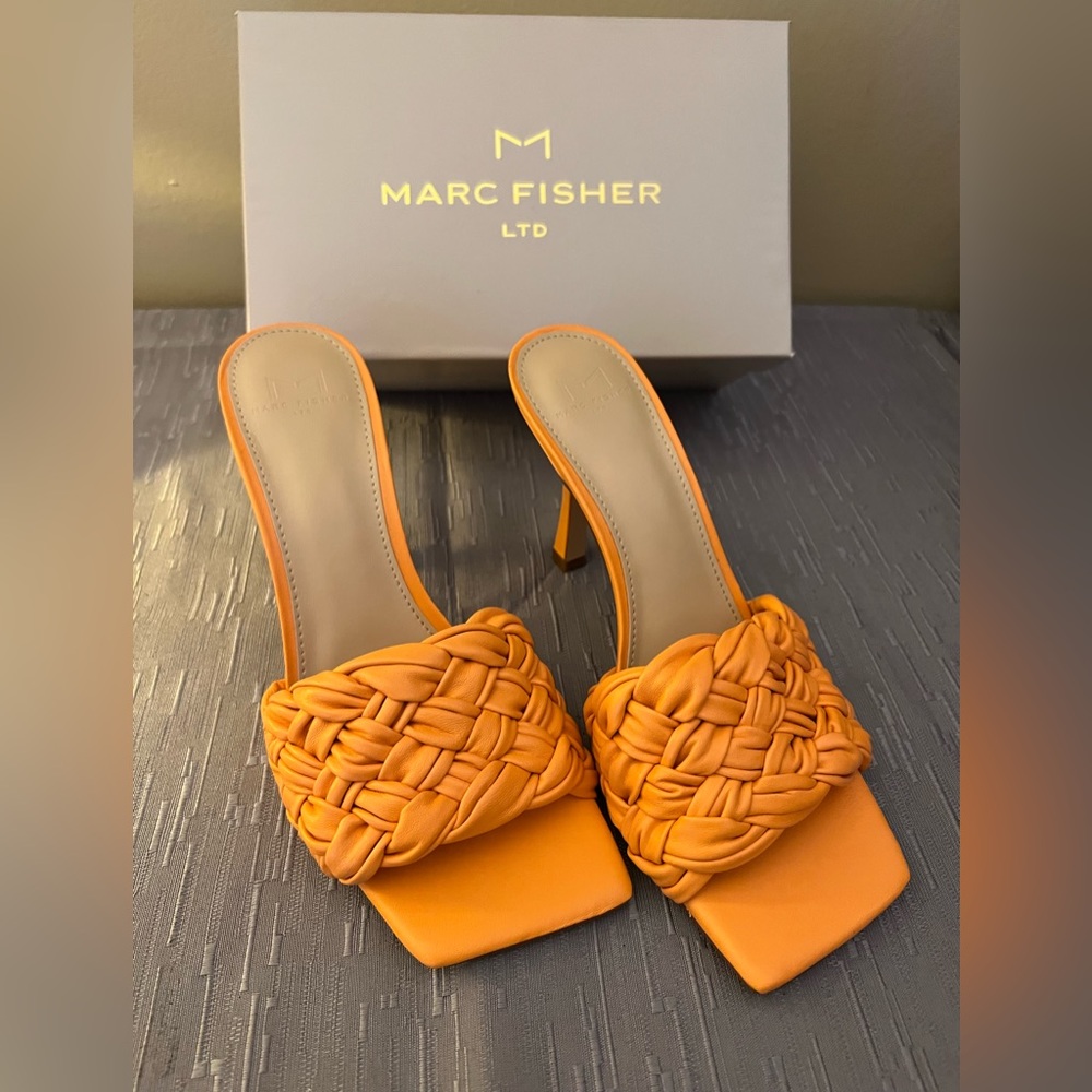Marc Fisher Draya Braided Leather Slides